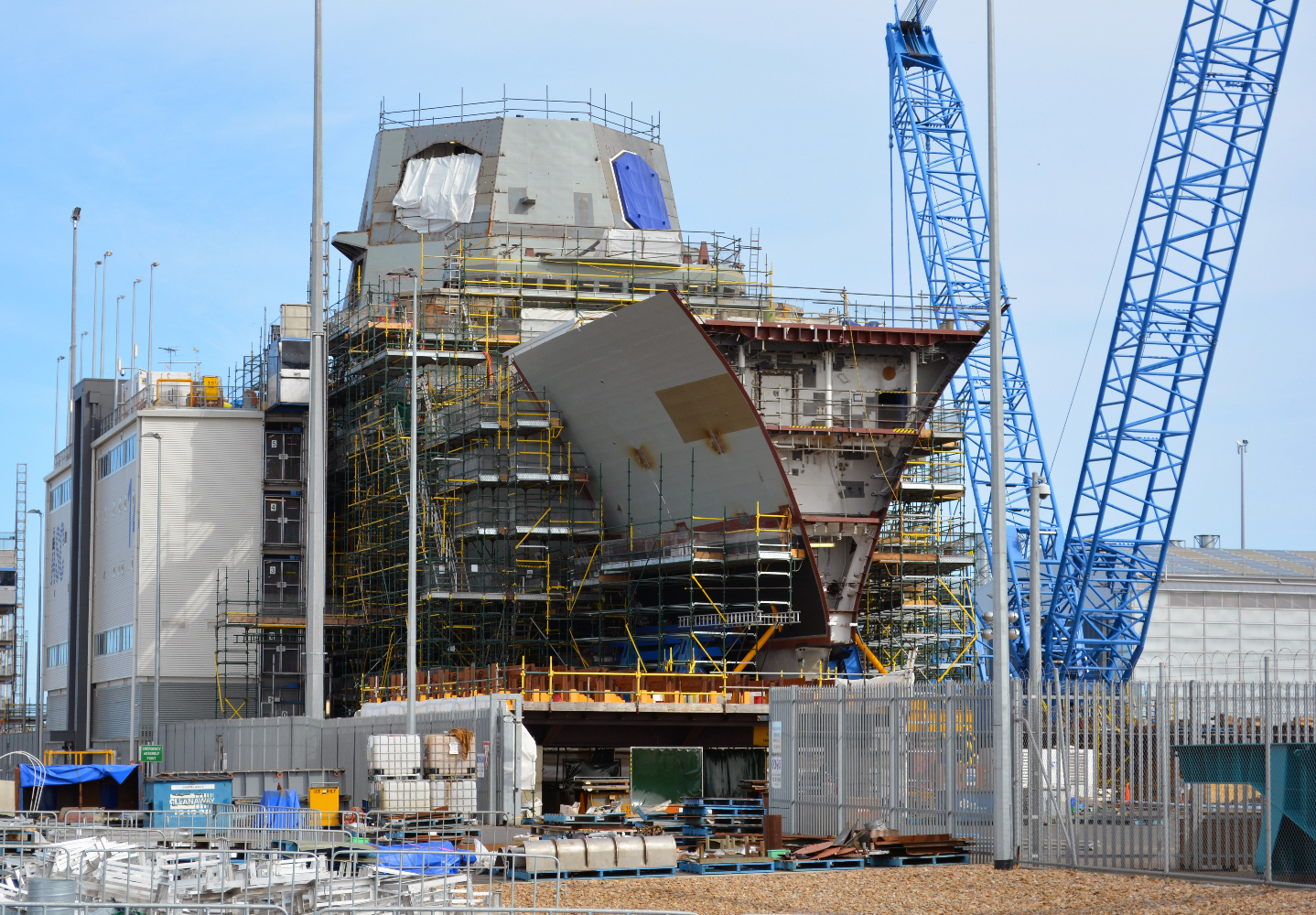Sub-assemblies for the AWD destroyers are being fabricated in Adelaide and by Navantia in Spain. (Australian Ministry of Defence)