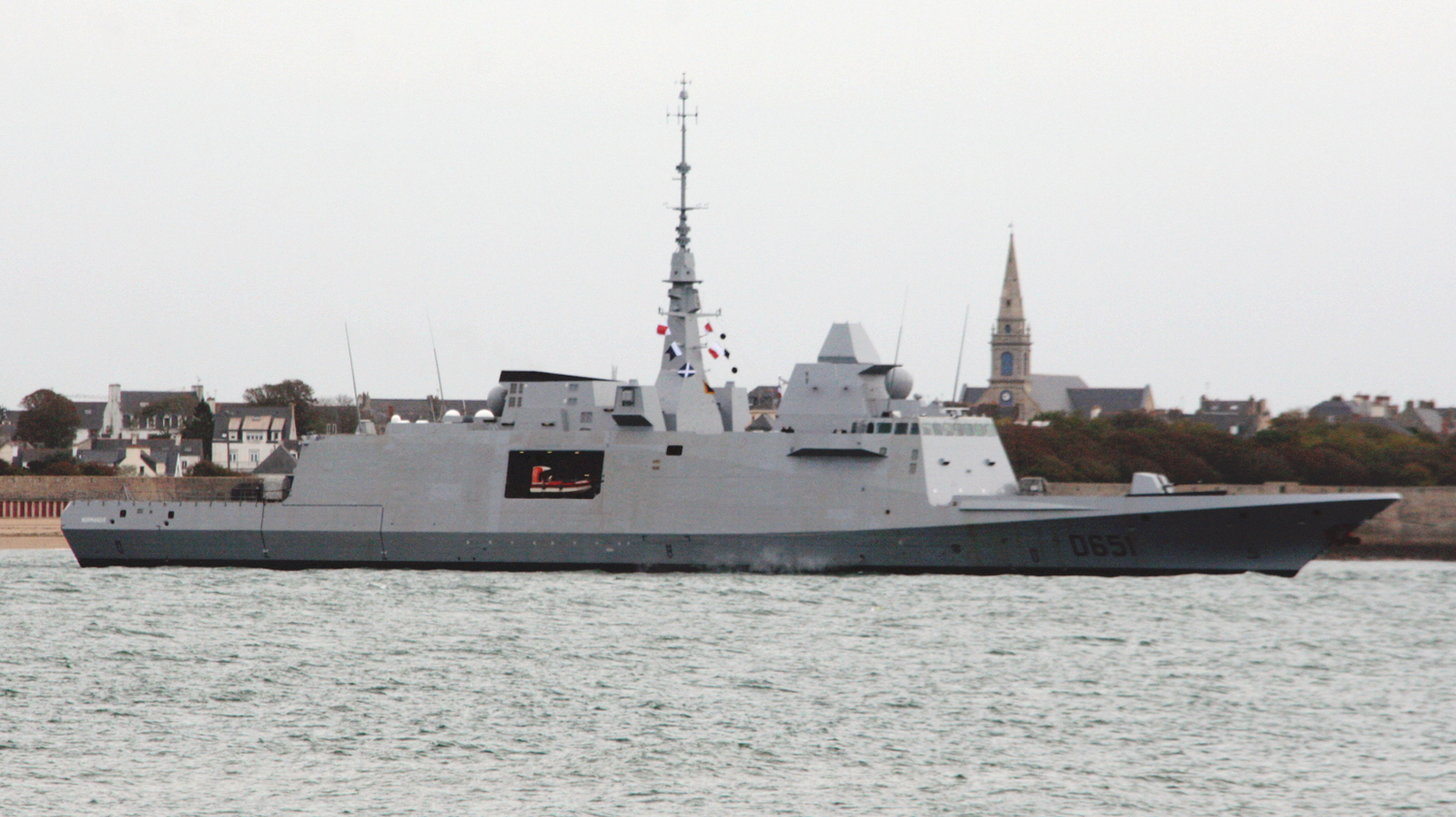 The NORMANDIE returns to Lorient on Oct. 26. (DCNS photo)