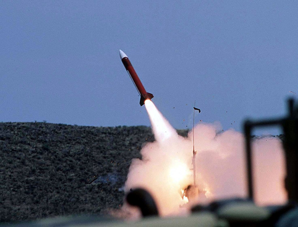 A Patriot missile is launched. (Photo by James D. Mossman/ US Air Force)