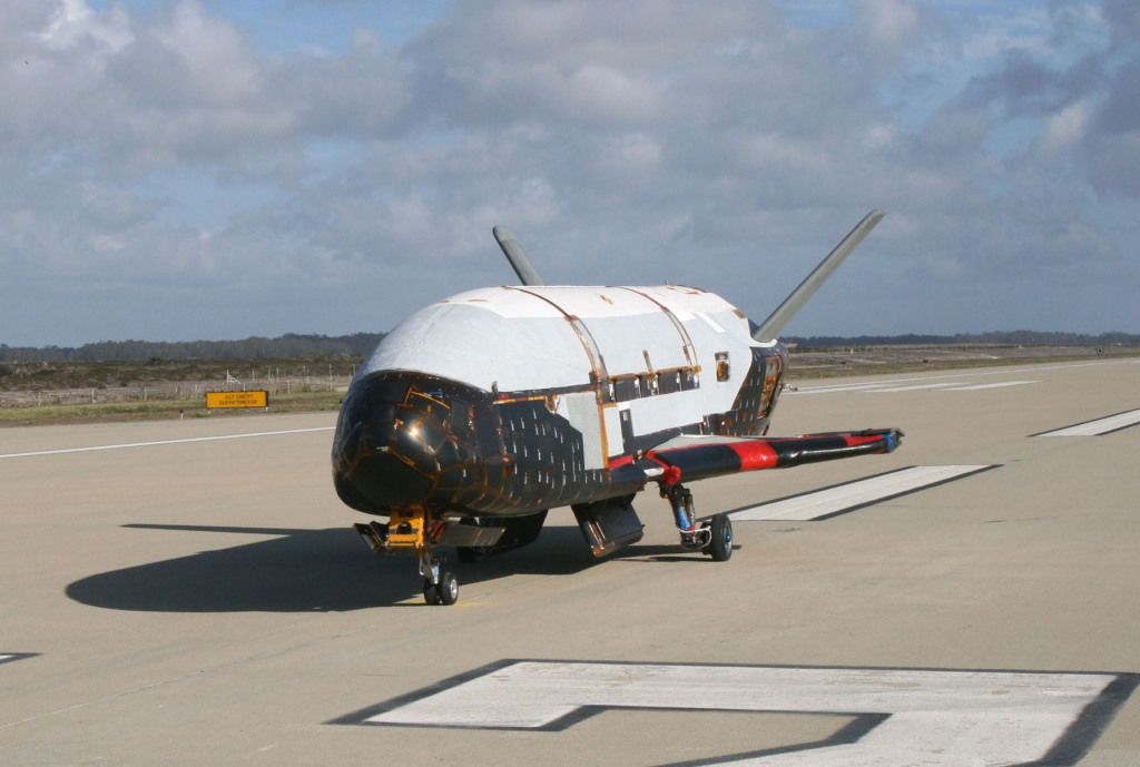 X-37B taxing in March of 2010. (US Air Force)