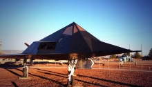 F-117 Nighthawk on display at Holloman AFB. (Aaron Mehta/Staff)